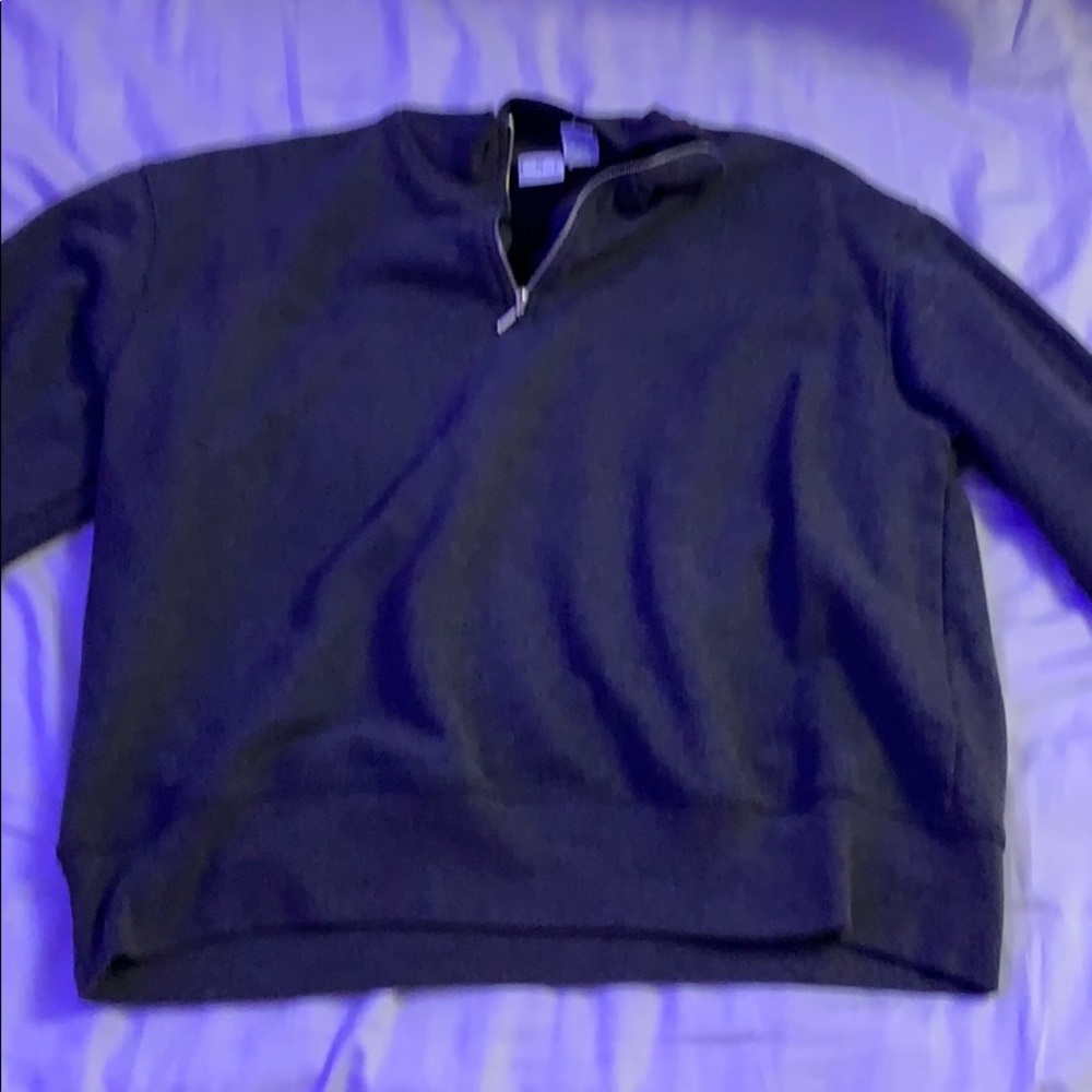 Heather grey quarter zip